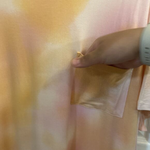 NWT Stars Above Plus 1X Sleep Shirt Nightgown Tie Dye Pink Modal Soft Pajama - Picture 6 of 16